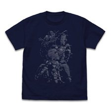 Cospa Ghost in the shell STAND ALONE COMPLEX Motoko Kusanagi Pixel T-Shirt / Navy XL (Anime Toy)