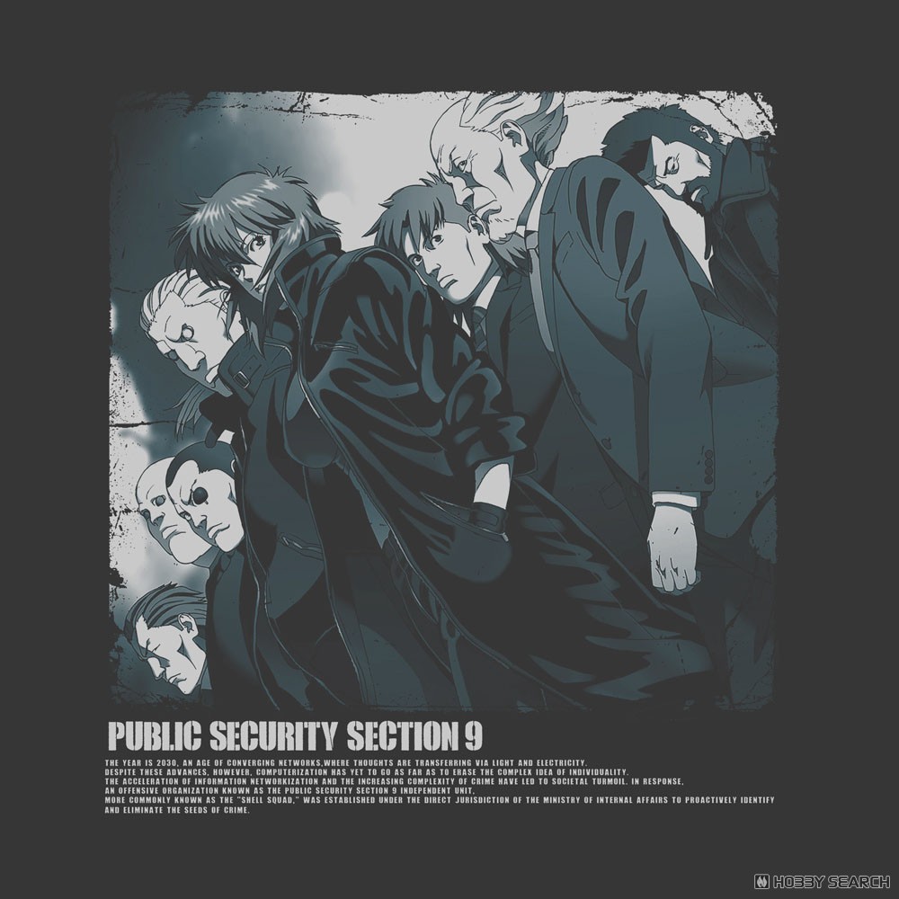 Cospa 攻殻機動隊 STAND ALONE COMPLEX 攻殻機動隊 Tシャツ/墨 S 画像 3