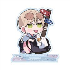 arma bianca Naka Made Aishite An Momose [Especially Illustrated] Tokiwa Chibi Chara Travel Ver. Acrylic Stand Ver. A (Anime Toy) gambar 1