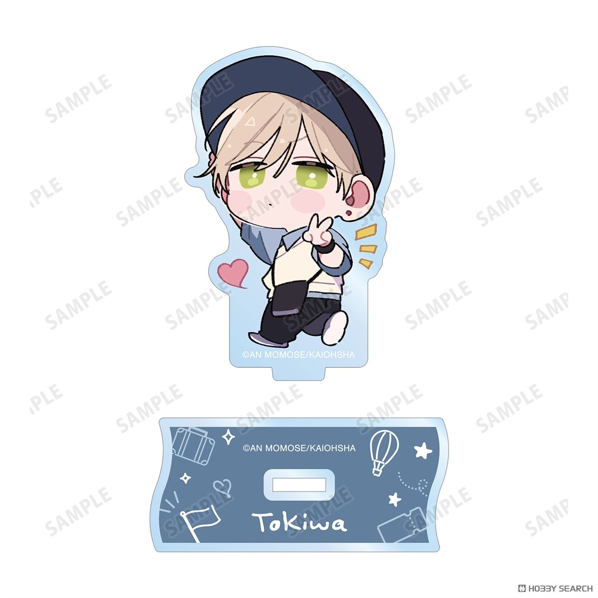 arma bianca Naka Made Aishite An Momose [Especially Illustrated] Tokiwa Chibi Chara Travel Ver. Acrylic Stand Ver. B (Anime Toy) 图片 3