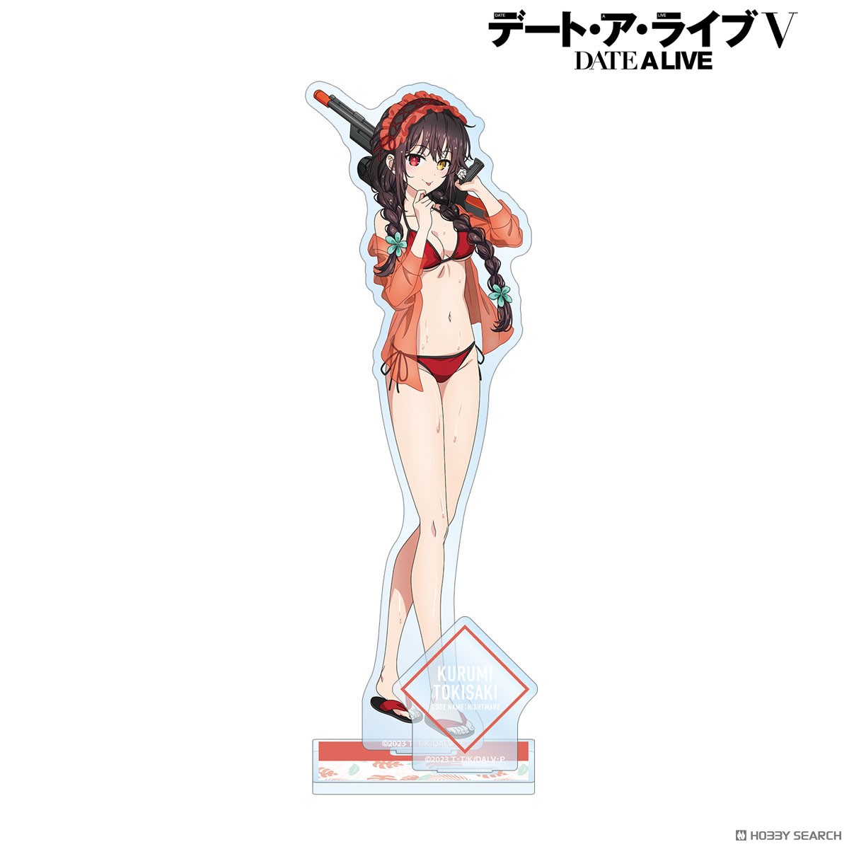arma bianca Date A Live V [Especially Illustrated] Kurumi Tokisaki Date A Vacation Ver. Big Acrylic Stand w/Parts (Anime Toy) รูปภาพ 2