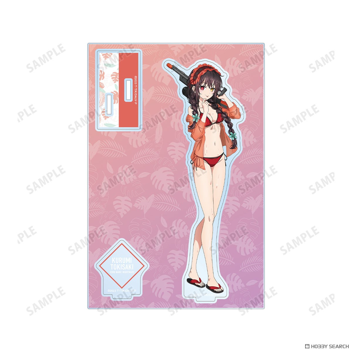 arma bianca Date A Live V [Especially Illustrated] Kurumi Tokisaki Date A Vacation Ver. Big Acrylic Stand w/Parts (Anime Toy) รูปภาพ 3