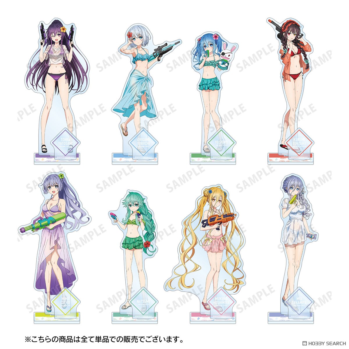 arma bianca Date A Live V [Especially Illustrated] Kurumi Tokisaki Date A Vacation Ver. Big Acrylic Stand w/Parts (Anime Toy) รูปภาพ 4