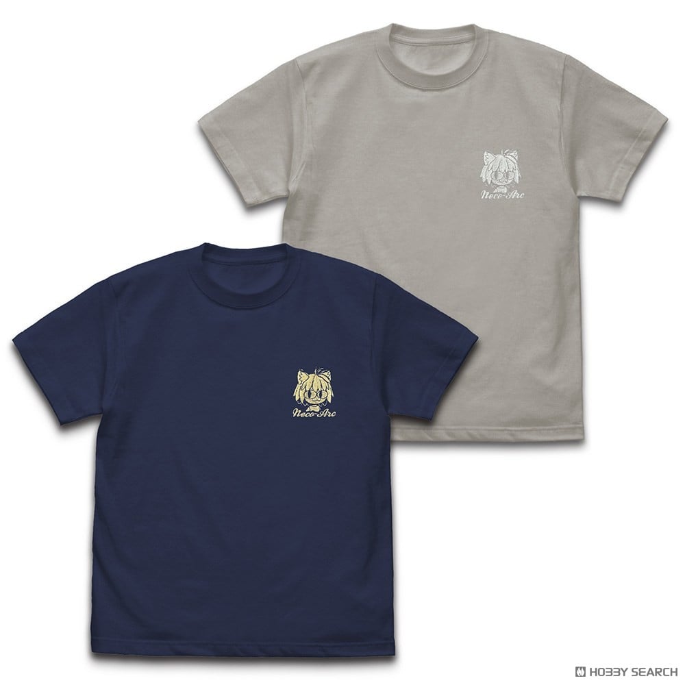 Cospa Tsukihime -A Piece of Blue Glass Moon- Neco-Arc One Point Embroidery T-Shirt / Light Gray S รูปภาพ 4