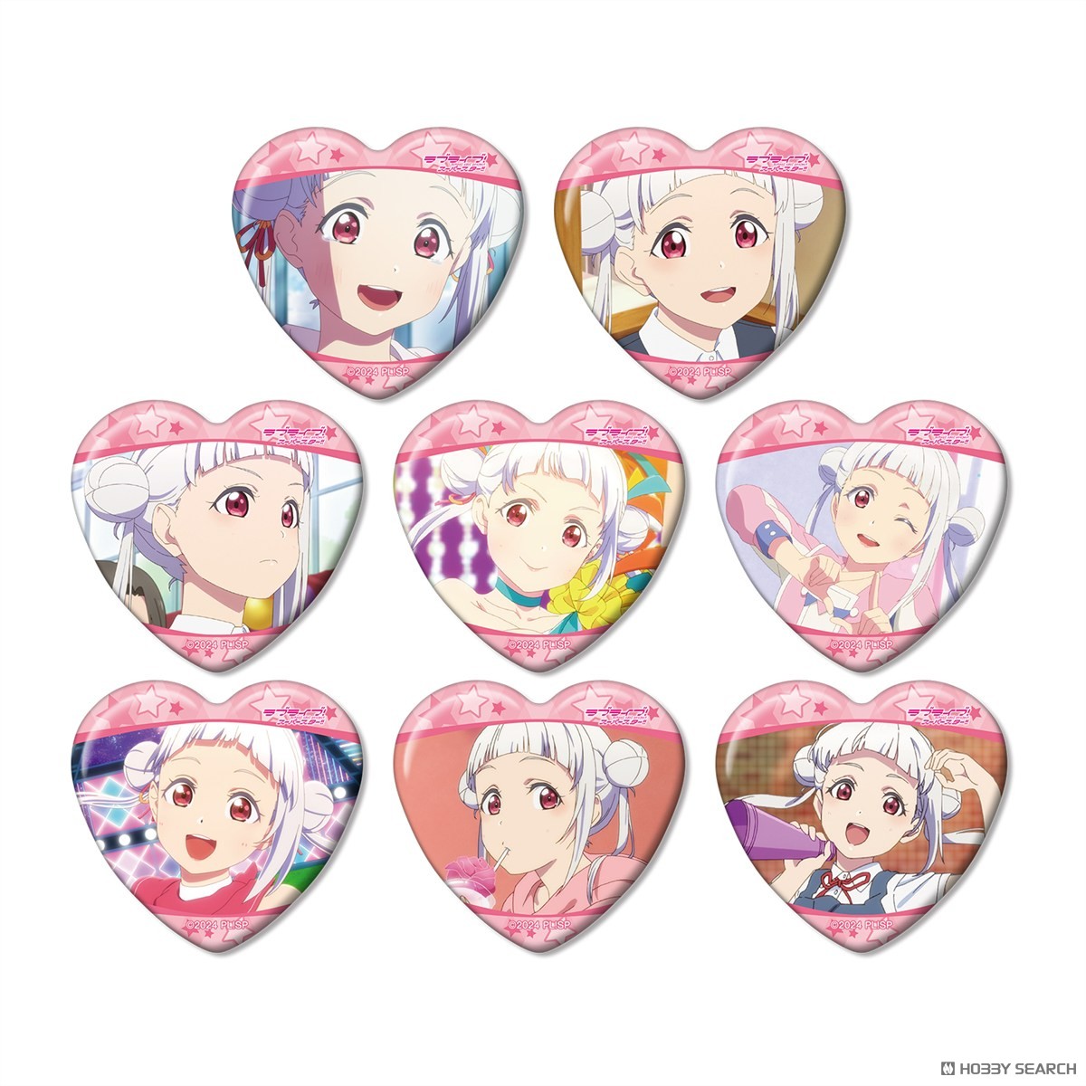 arma bianca Love Live! Superstar!! Trading Chisato Arashi Only Scene Picture Heart Type Can Badge (Set of 8) (Anime Toy) 圖片 2