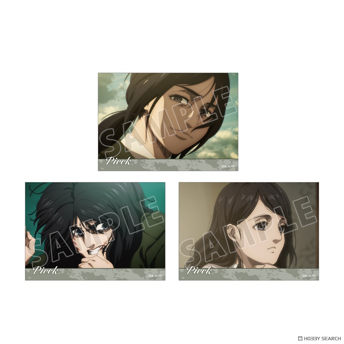 arma bianca Attack on Titan Pieck Scene Picture Bromide (Set of 3) (Anime Toy) gambar 2