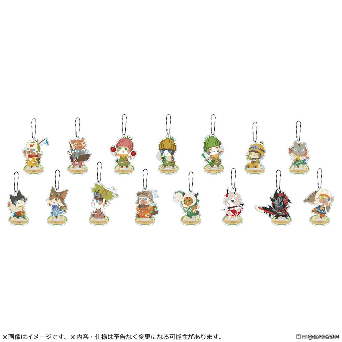 Capcom Monster Hunter Wilds ที่ห้อยกุญแจสแตนด์อะคริลิค เฟลีน (ไอรู) คอลเลคชั่น (เซ็ต 15 ชิ้น) (ของเล่นอนิเมะ) รูปภาพ 2