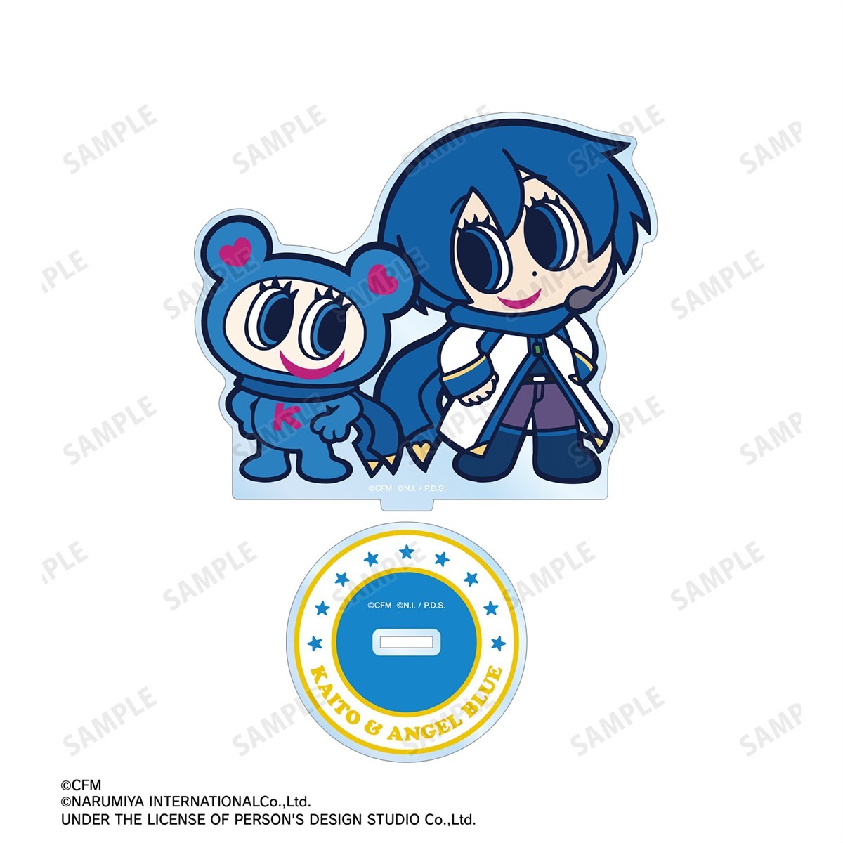 arma bianca Hatsune Miku ANGEL BLUE Collabo [Especially Illustrated] Kaito &amp; Nakamura-kun Big Acrylic Stand Bild 4