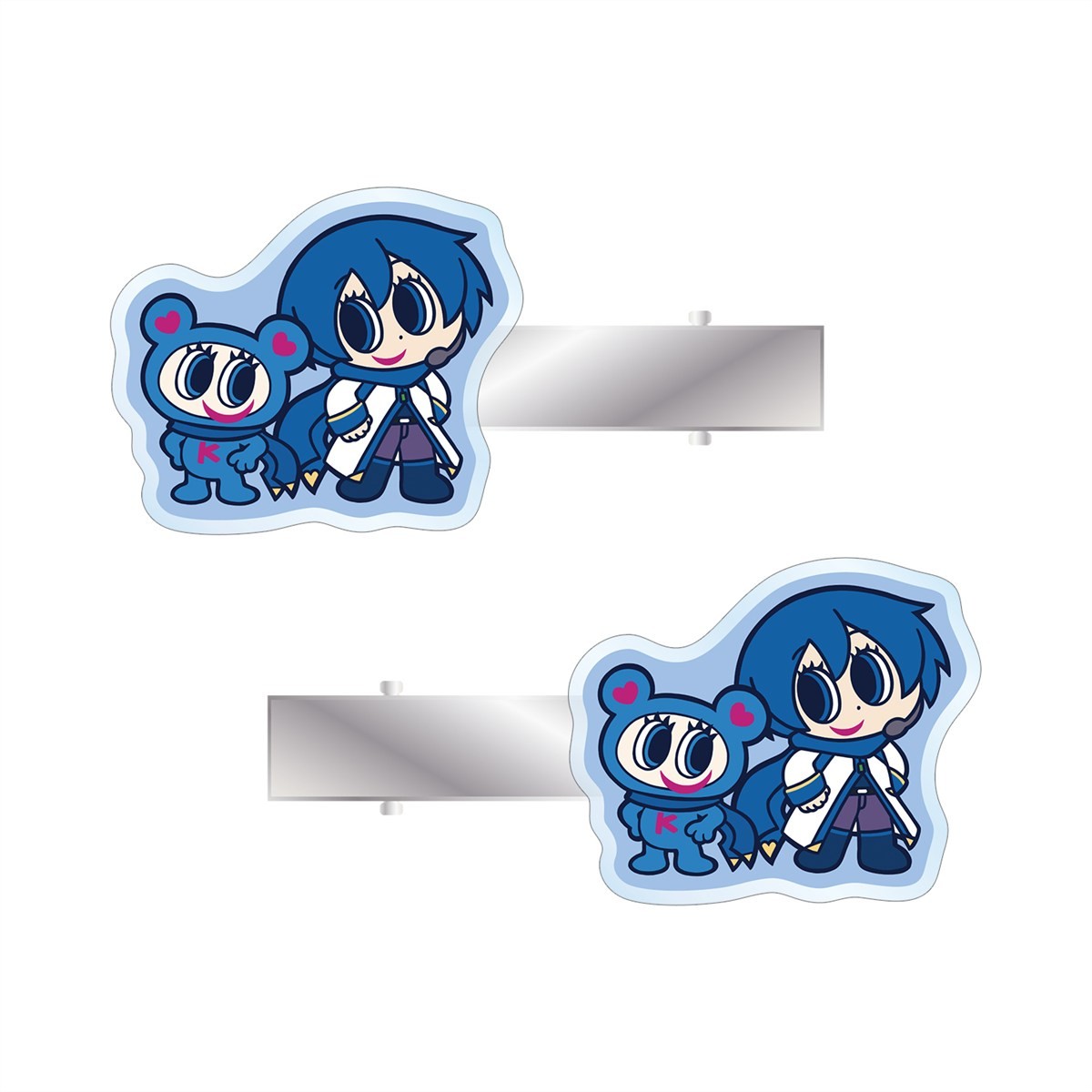 arma bianca Hatsune Miku ANGEL BLUE Collabo [Especially Illustrated] Kaito &amp; Nakamura-kun Acrylic Hair Clip (Set of 2) Bild 2