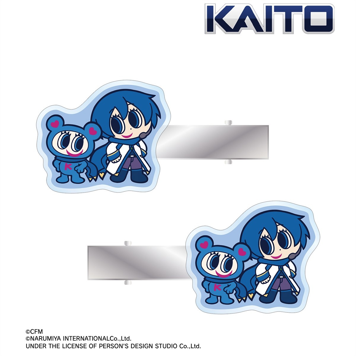arma bianca Hatsune Miku ANGEL BLUE Collabo [Especially Illustrated] Kaito &amp; Nakamura-kun Acrylic Hair Clip (Set of 2) Bild 3