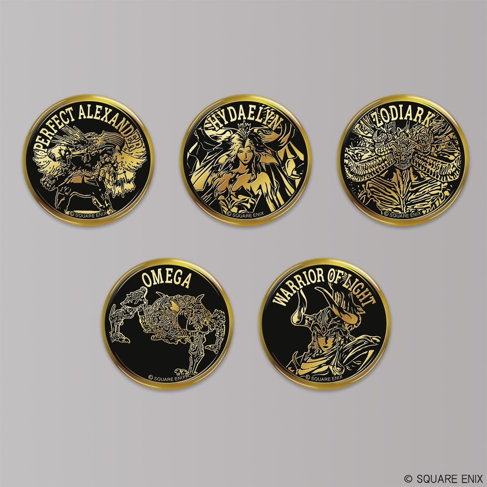 Square Enix Final Fantasy XIV Gold Badge Collection (Set of 10) (Anime Toy) gambar 4