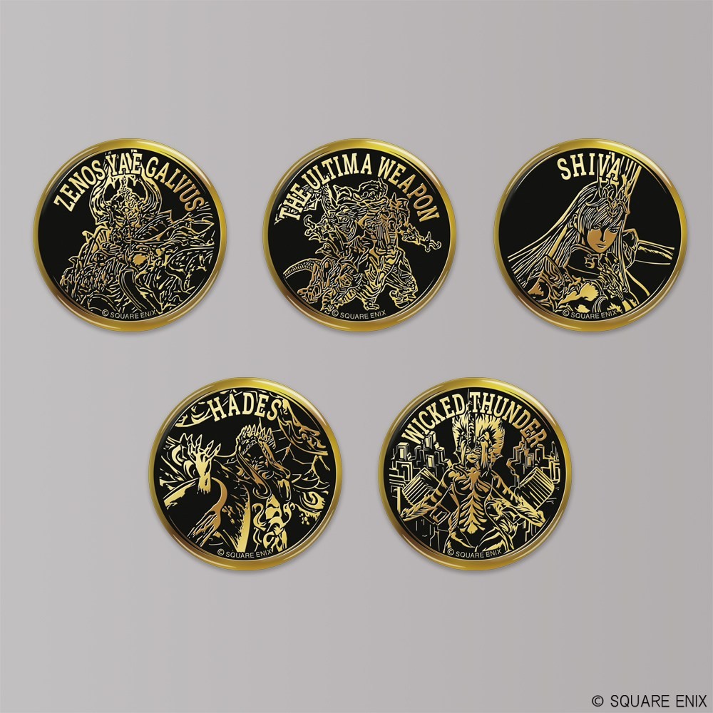 Square Enix Final Fantasy XIV Gold Badge Collection (Set of 10) (Anime Toy) gambar 5