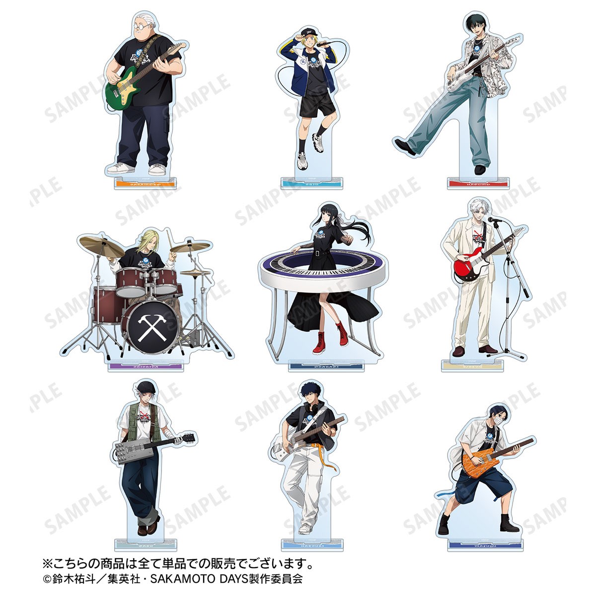 arma bianca Sakamoto Days [Especially Illustrated] Osaragi Rock Band Ver. Extra Large Acrylic Stand รูปภาพ 4