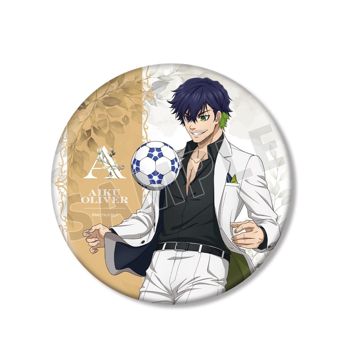 arma bianca Blue Lock [Especially Illustrated] Oliver Aiku Suits Model Ver. Vol.2 Big Can Badge รูปภาพ 2