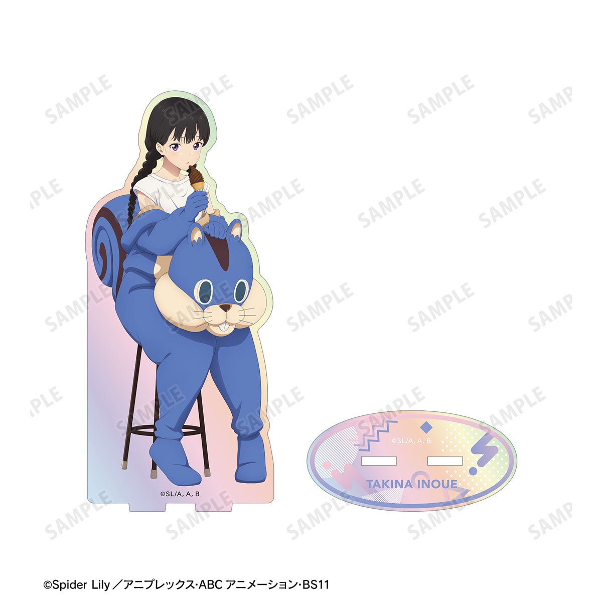 arma bianca Lycoris Recoil [Especially Illustrated] Takina Inoue Kigurumi Ver. Aurora Acrylic Stand (Anime Toy) gambar 3