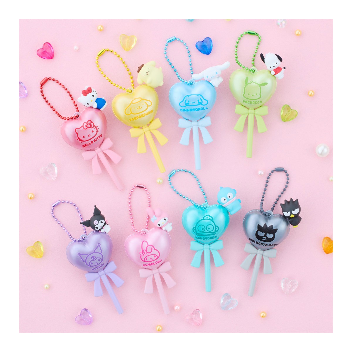 Bandai Sanrio Characters Balloon Pop Charm &amp; Gummy (Set of 8) (Shokugan) imagen 7