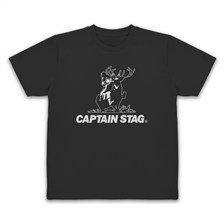 Cospa ゆるキャン△×キャプテンスタッグ ドライTシャツ/ブラック-M 画像 1