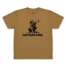 Cospa [Laid-Back Camp] x Captain Stag Dry T-Shirt / COYOTE-M Bild 1