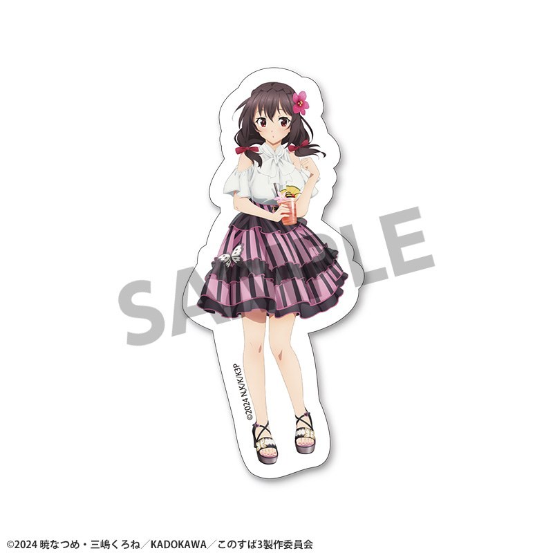 Hobby Stock KonoSuba: God's Blessing on this Wonderful World! Especially Illustrated Die-cut Sticker Yunyun Vacance Ver. image 2