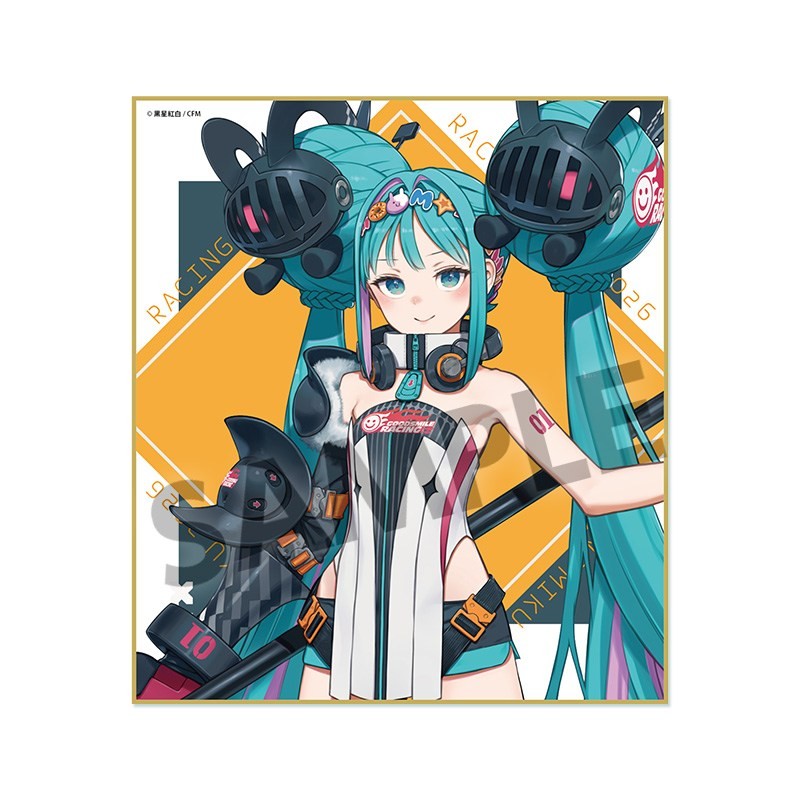 Hobby Stock Racing Miku 2026 Key Visual 1 Ver. Mini Colored Paper รูปภาพ 2