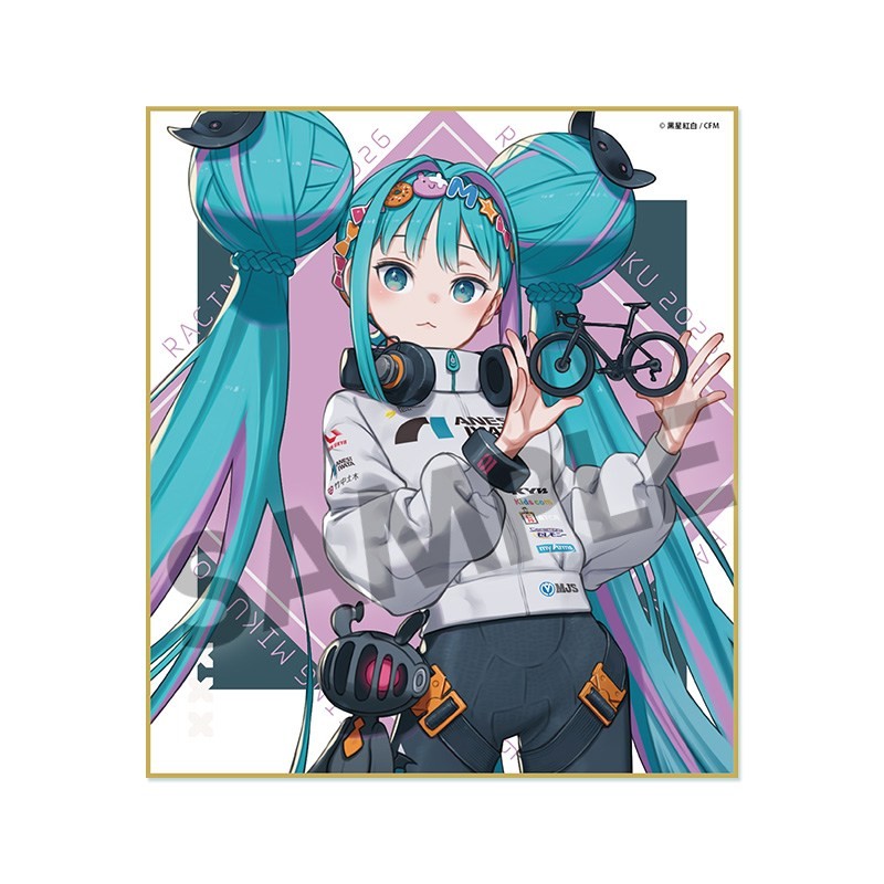 Hobby Stock Racing Miku 2026 TEAM UKYO Support Ver. Mini Colored Paper รูปภาพ 2