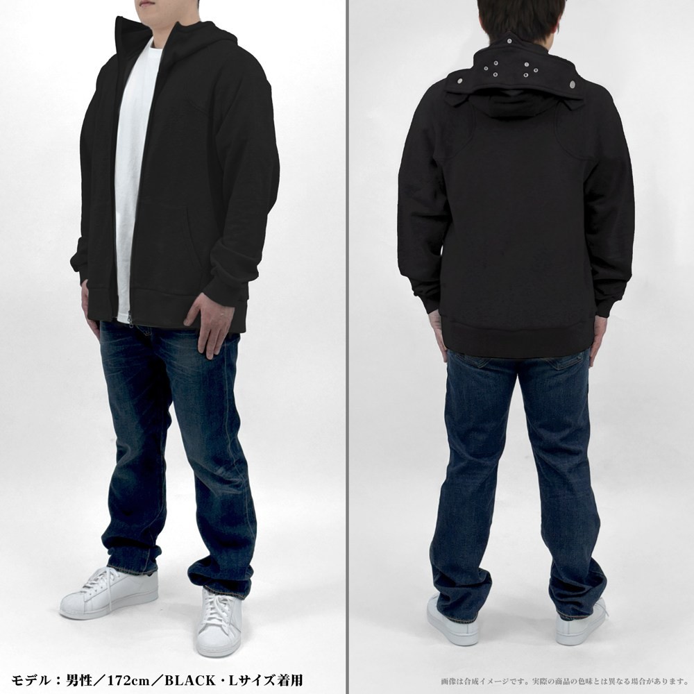 Cospa Itemya Armor Parka Ver2.0 / Black XL (Anime Toy) image 8