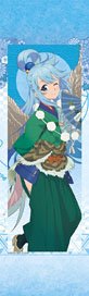 Movic KonoSuba: God's Blessing on this Wonderful World! Scroll Style Mini Tapestry / Aqua