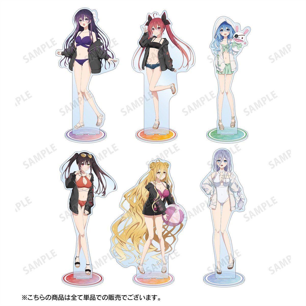 arma bianca Date A Live V [Especially Illustrated] Mio Takamiya Beach Date Ver. Extra Large Acrylic Stand รูปภาพ 5