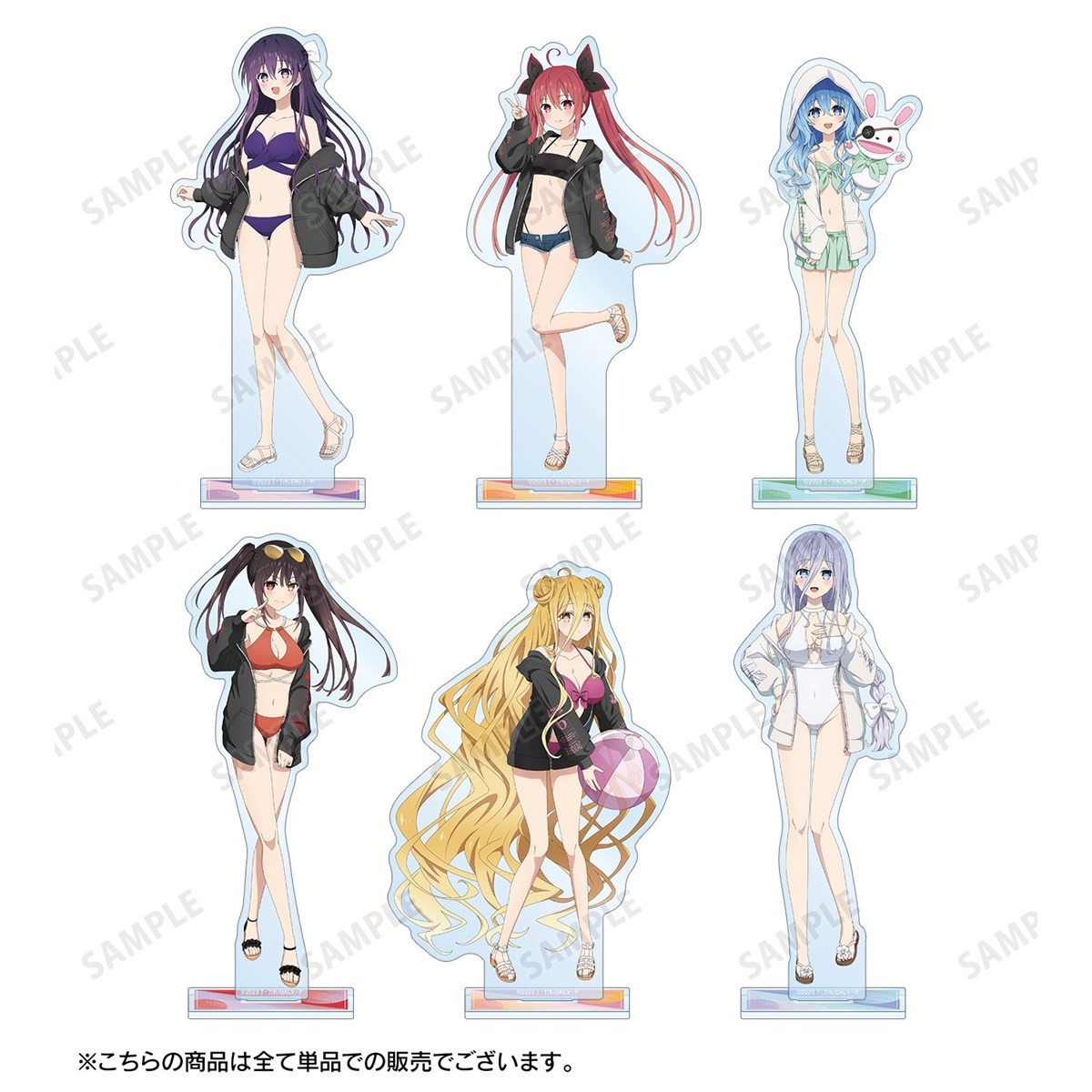 arma bianca Date A Live V [Especially Illustrated] Mukuro Hoshimiya Beach Date Ver. Big Acrylic Stand (Anime Toy) รูปภาพ 5