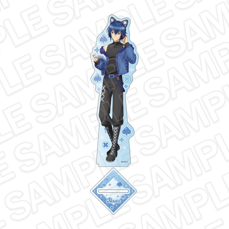 Contents Seed Shugo Chara! Hologram Big Acrylic Stand Ikuto Tsukiyomi Gaming Ver. (Anime Toy) imagen 2