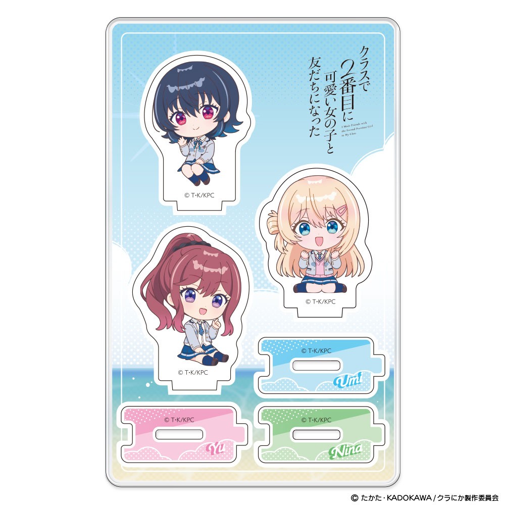 Creek &amp; River I Made Friends with the Second Prettiest Girl in My Class Acrylic Character Stand Mini Character Assembly image 6