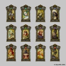 Square Enix Final Fantasy XIV Frame Magnet [the Twelve] (Set of 12) (Anime Toy)