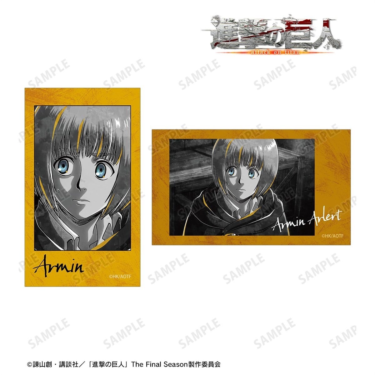arma bianca Attack on Titan Armin Ani-Art Black LABEL Vol.3 Ani-Frame (Set of 2) Bild 3