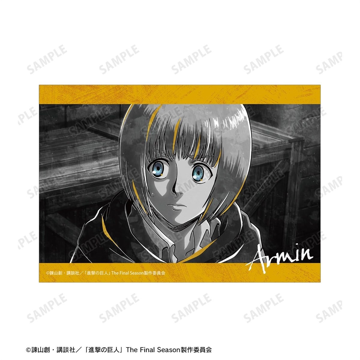arma bianca Attack on Titan Armin Ani-Art Black LABEL Vol.3 Bromide (Set of 2) Bild 5