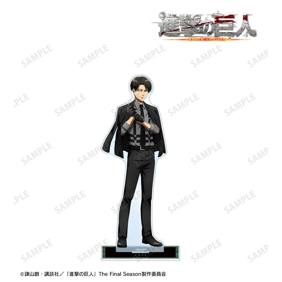 arma bianca Attack on Titan [Especially Illustrated] Levi Harness Style &amp; Coloring Ver. Extra Large Acrylic Stand imagen 3