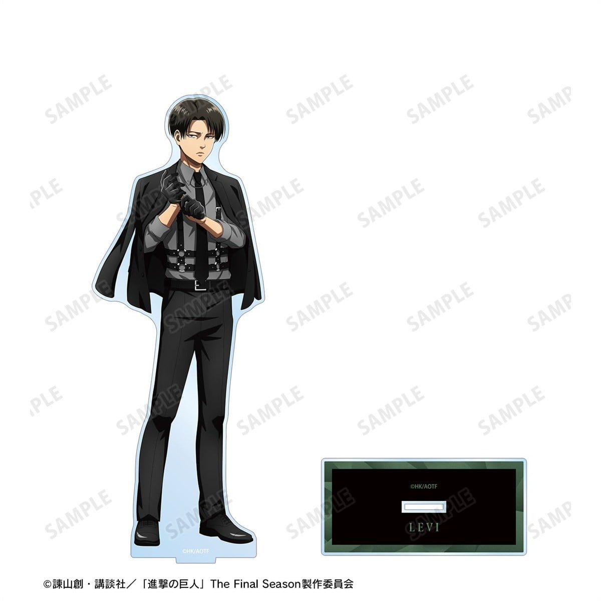 arma bianca Attack on Titan [Especially Illustrated] Levi Harness Style &amp; Coloring Ver. Extra Large Acrylic Stand imagen 4