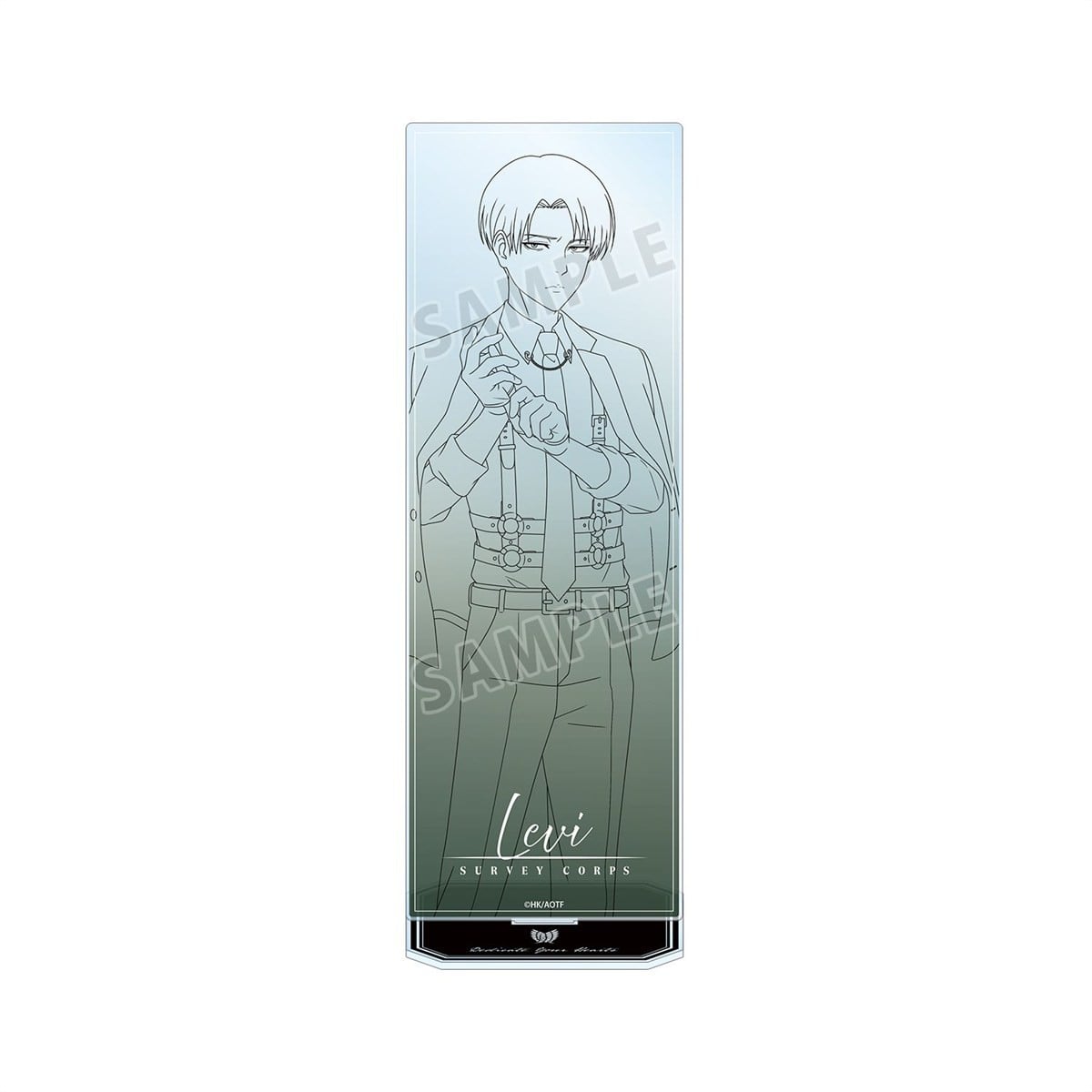 arma bianca Attack on Titan [Especially Illustrated] Levi Harness Style &amp; Line Art Ver. Extra Large Acrylic Stand 이미지 2