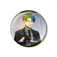 arma bianca Attack on Titan [Especially Illustrated] Levi Harness Style Ver. 75mm Aurora Can Badge imagen 1