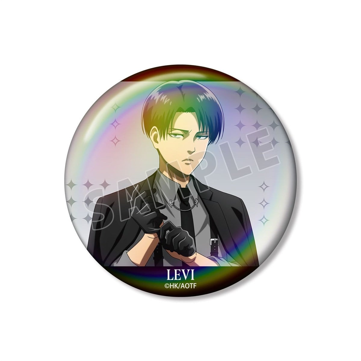 arma bianca Attack on Titan [Especially Illustrated] Levi Harness Style Ver. 75mm Aurora Can Badge imagen 2
