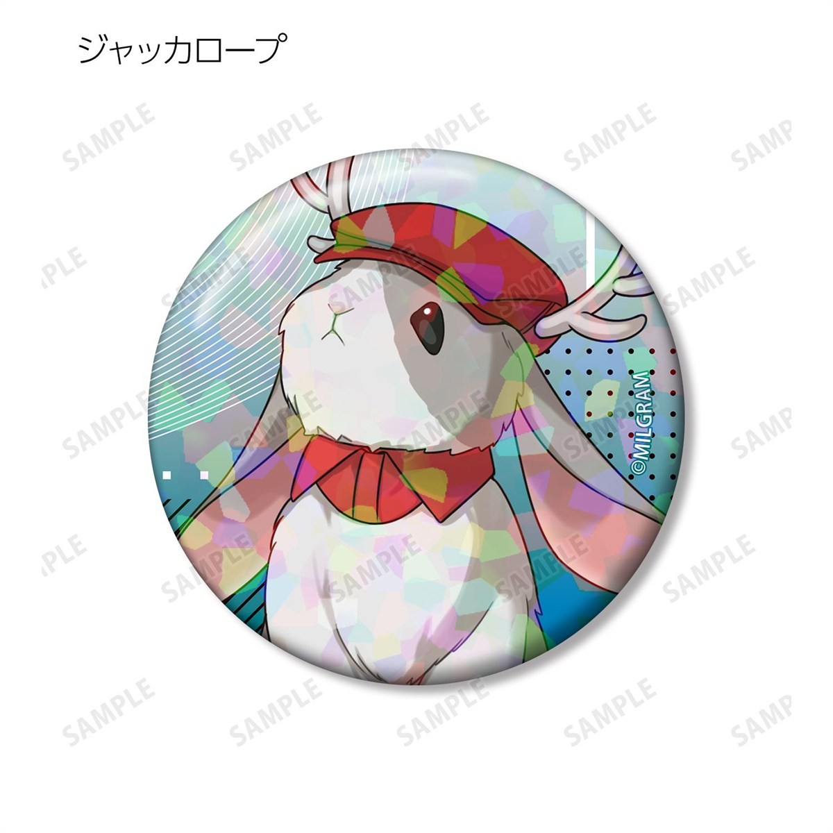 arma bianca MILGRAM Newly Drawn 5th Anniversary Ver. Trading Hologram Can Badge (Set of 12) (Anime Toy) 图片 5
