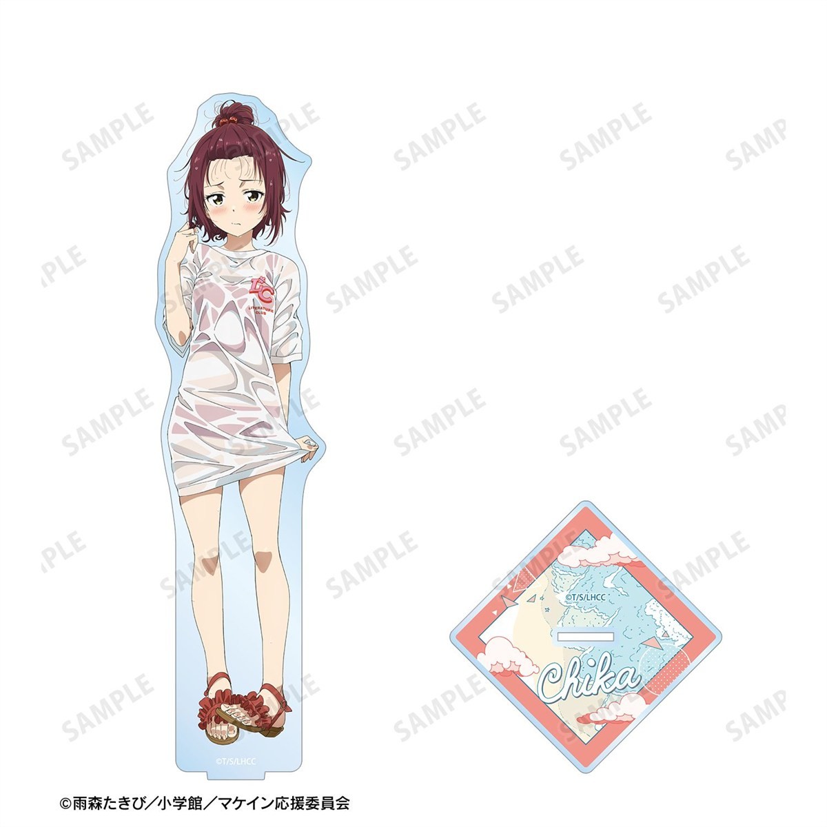 arma bianca Too Many Losing Heroines! Newly Drawn Chika Komari Beach Date Ver. Extra Large Acrylic Stand (Anime Toy) hình ảnh 4