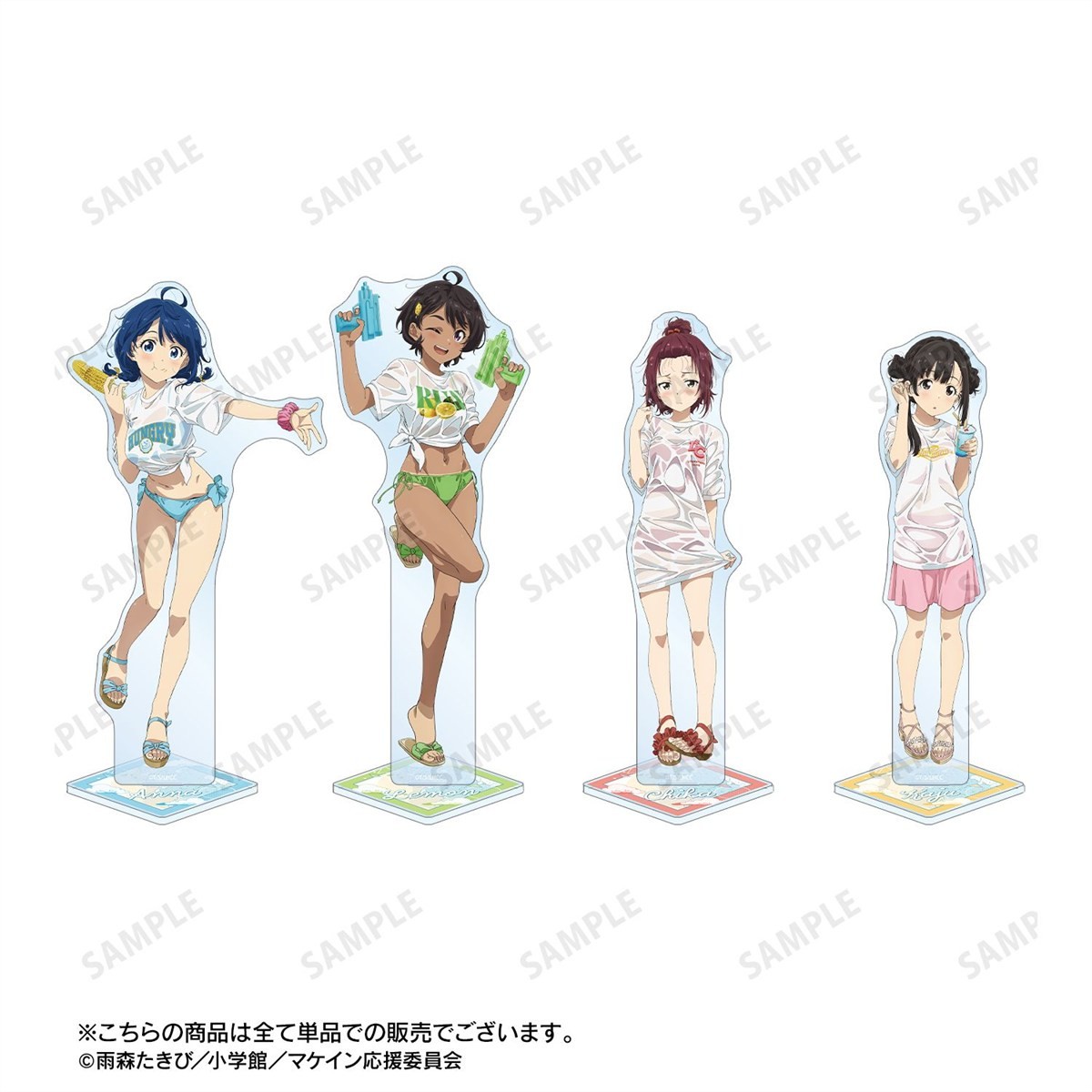 arma bianca Too Many Losing Heroines! Newly Drawn Chika Komari Beach Date Ver. Extra Large Acrylic Stand (Anime Toy) hình ảnh 5