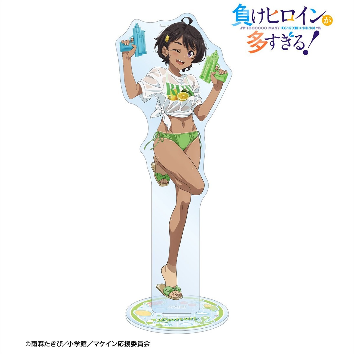 arma bianca Too Many Losing Heroines! Newly Drawn Lemon Yakishio Beach Date Ver. BIG Acrylic Stand (Anime Toy) hình ảnh 3