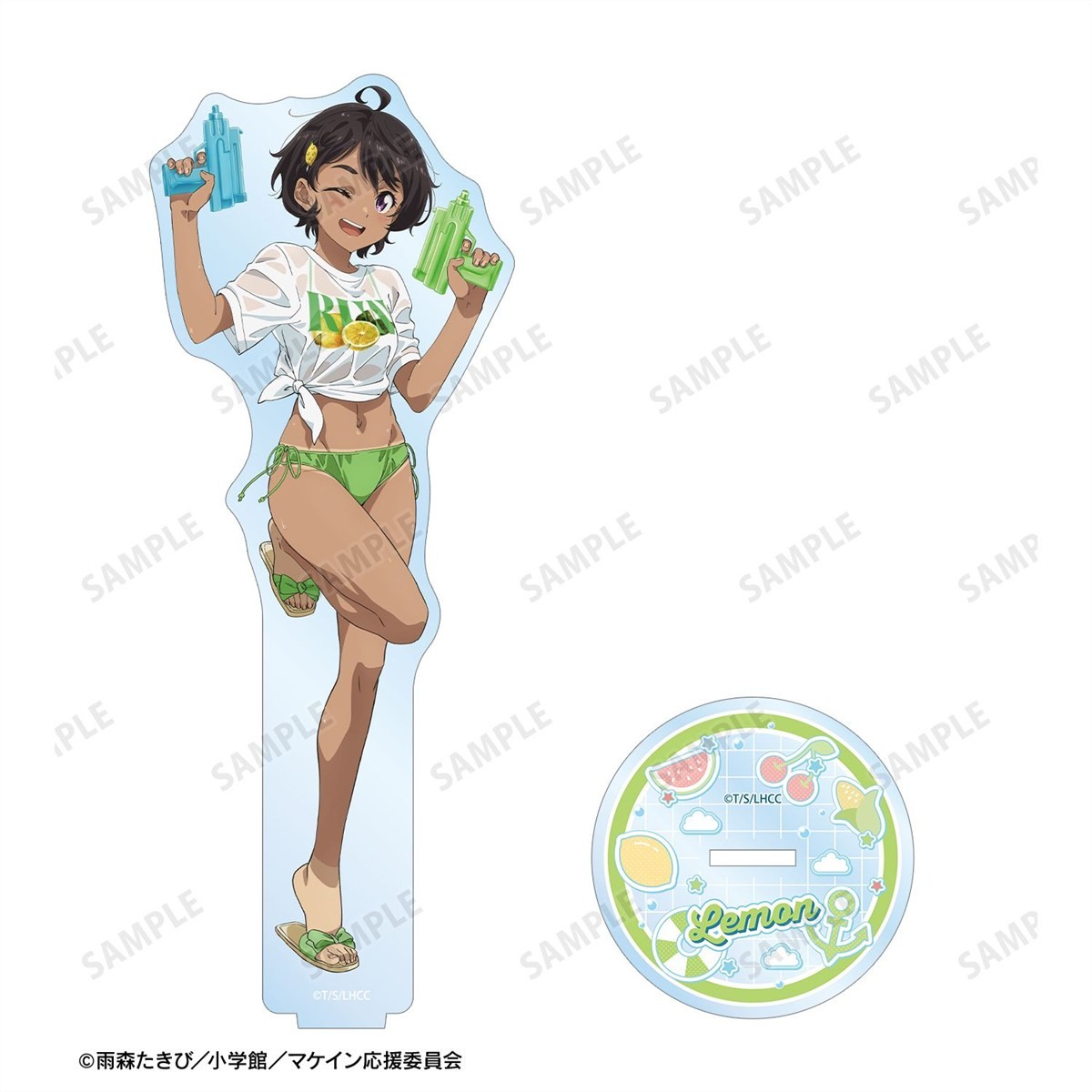 arma bianca Too Many Losing Heroines! Newly Drawn Lemon Yakishio Beach Date Ver. BIG Acrylic Stand (Anime Toy) hình ảnh 4