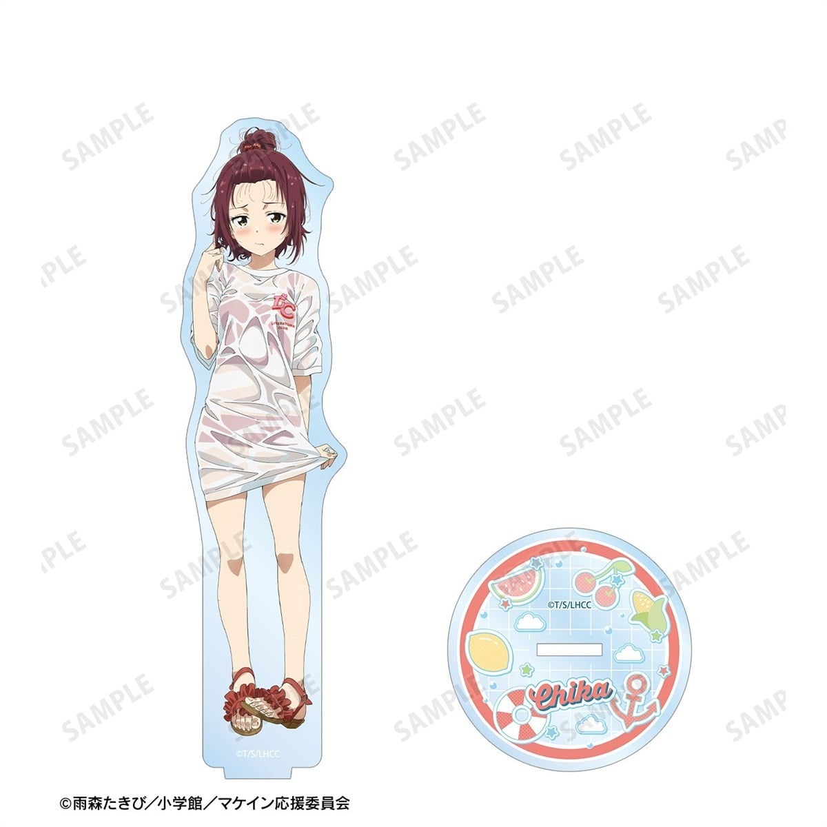 arma bianca Too Many Losing Heroines! Newly Drawn Chika Komari Beach Date Ver. BIG Acrylic Stand imagen 4