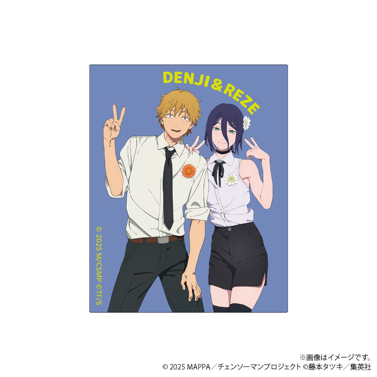 Movic [Chainsaw Man: Reze Arc] สติกเกอร์ / Denji & Reze C รูปภาพ 2