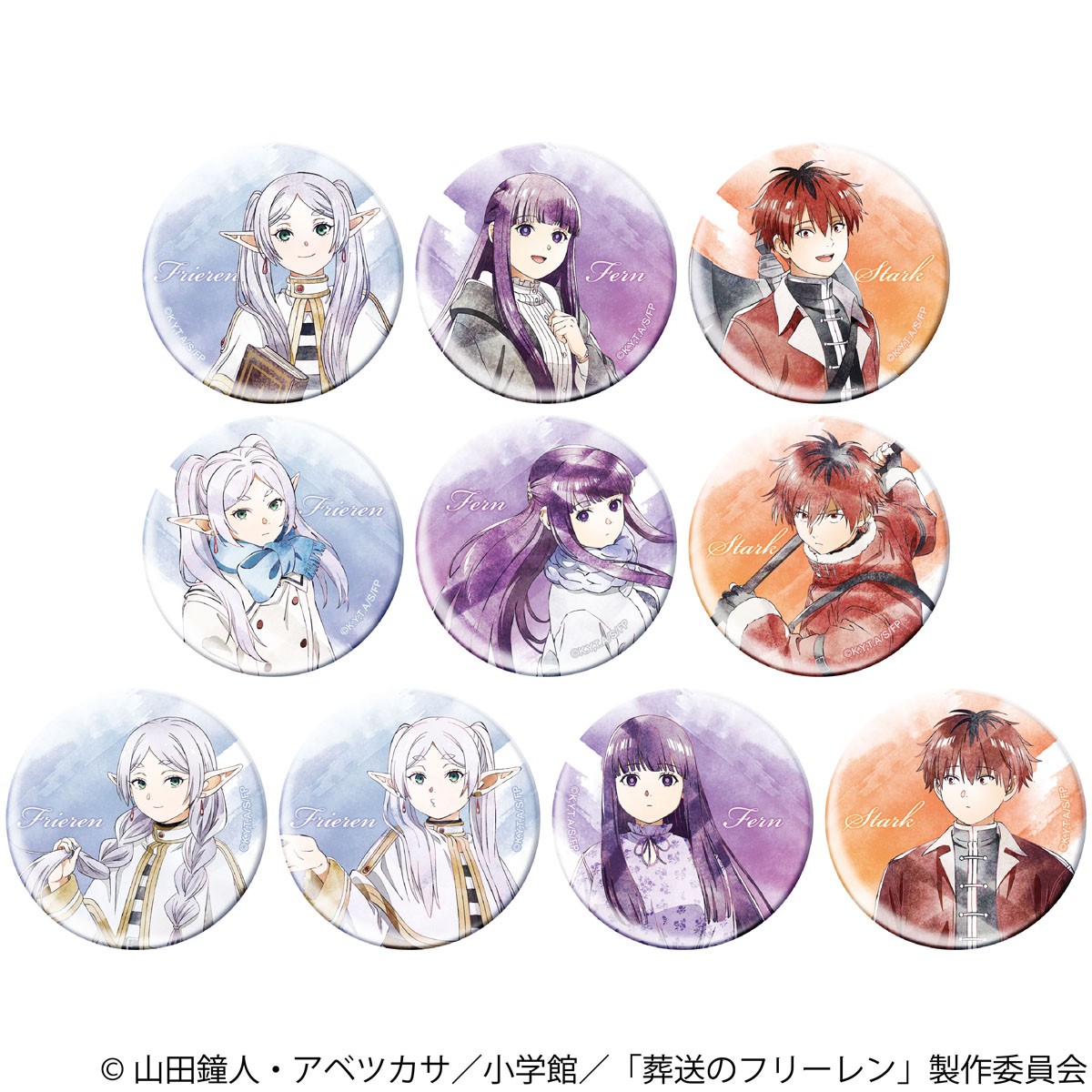 Movic Frieren: Beyond Journey's End Chara Badge Collection /Art-Pic (เซ็ต 10 ชิ้น) (ของเล่นอนิเมะ) รูปภาพ 2