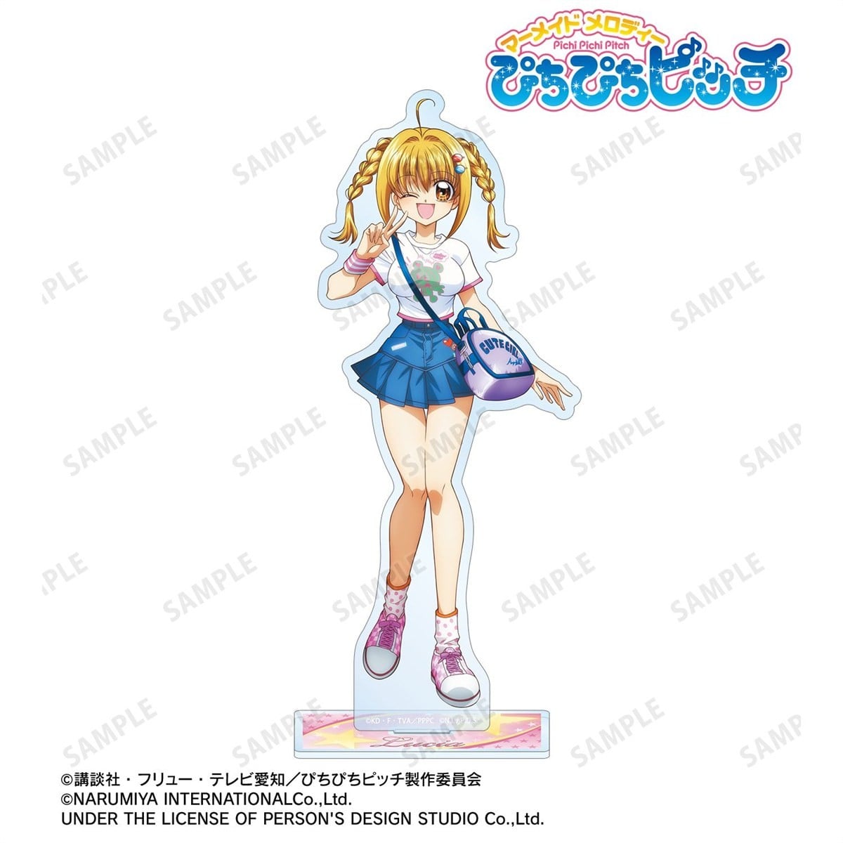 arma bianca Mermaid Melody Pichi Pichi Pitch ANGEL BLUE Collaboration Newly Drawn Lucia Nanami Big Acrylic Stand Ver. A image 3
