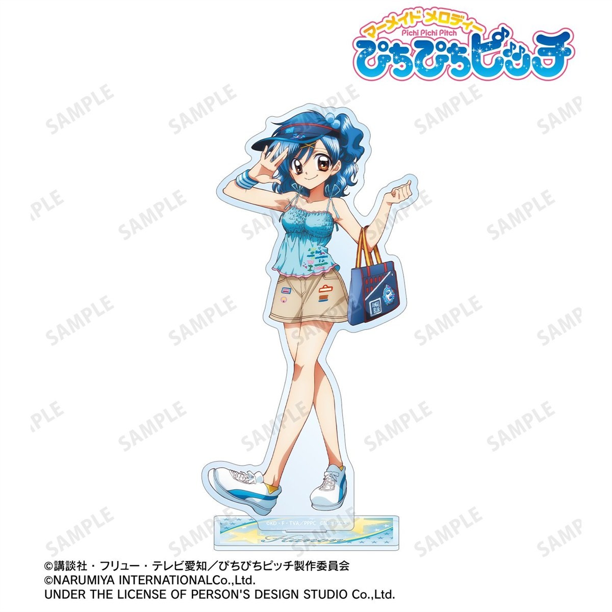 arma bianca Mermaid Melody Pichi Pichi Pitch ANGEL BLUE Collaboration Newly Drawn Hanon Hosho Big Acrylic Stand Ver. A image 3
