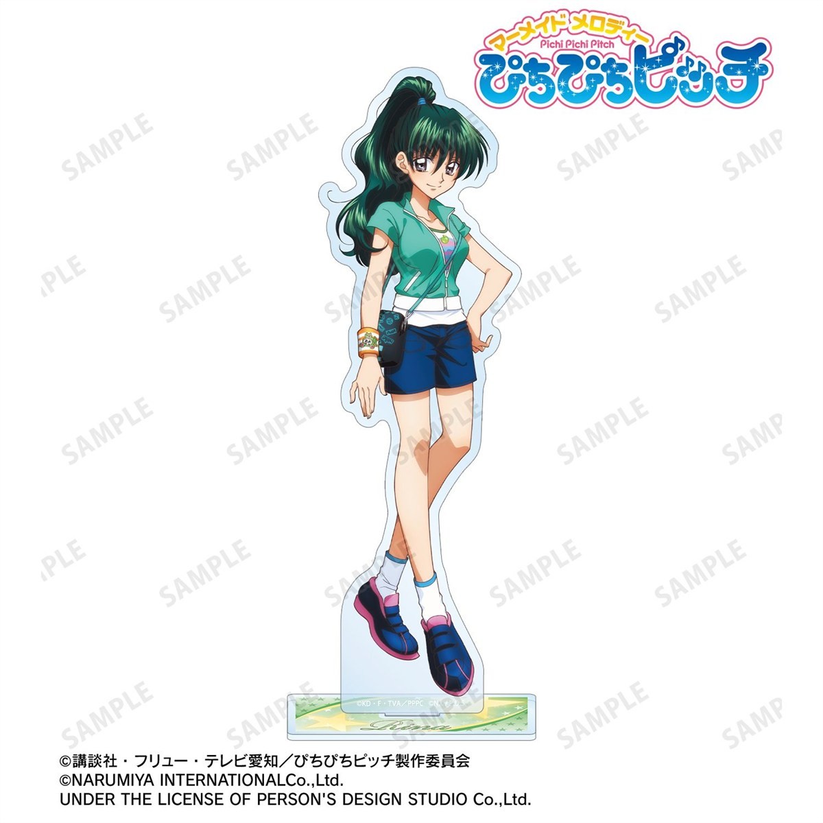 arma bianca Mermaid Melody Pichi Pichi Pitch ANGEL BLUE Collaboration Newly Drawn Rina Toin Big Acrylic Stand Ver. A image 3
